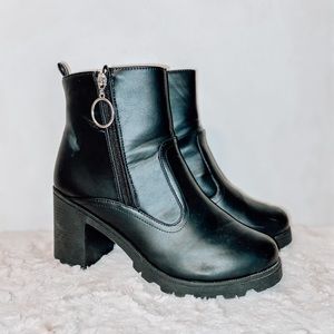 Black Heeled Booties